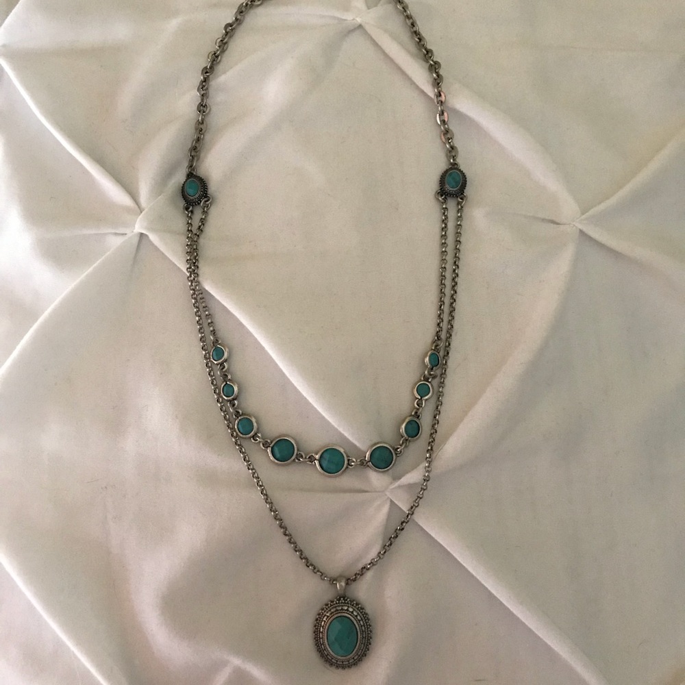 Turquoise double layered necklace